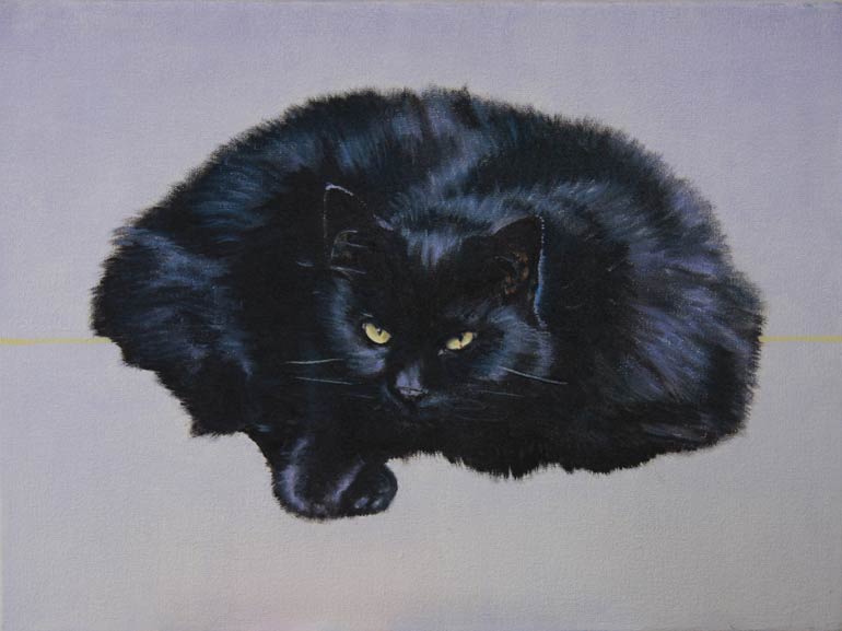 Painting of a cat