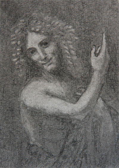 Carcoal sketches of famous portrait paintings, done by Annari van der Merwe